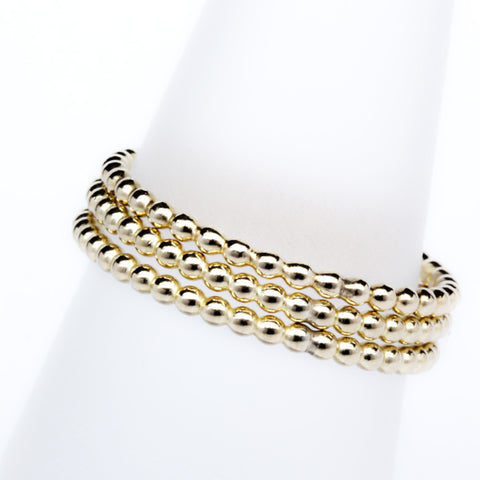 Stack Ring ~ Bead Gold Vermeil