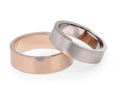Arc Wedding Ring - Rose Gold