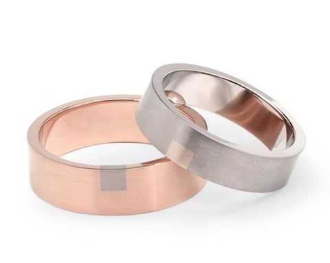 Box Wedding Ring - Rose Gold