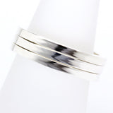 Stack ring ~ Flat Shiny Silver