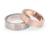 Rectangle Wedding Ring - Rose Gold