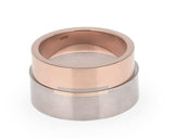 Rectangle Wedding Ring - Rose Gold