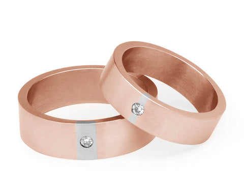 Diamond Wedding Ring - Rose Gold