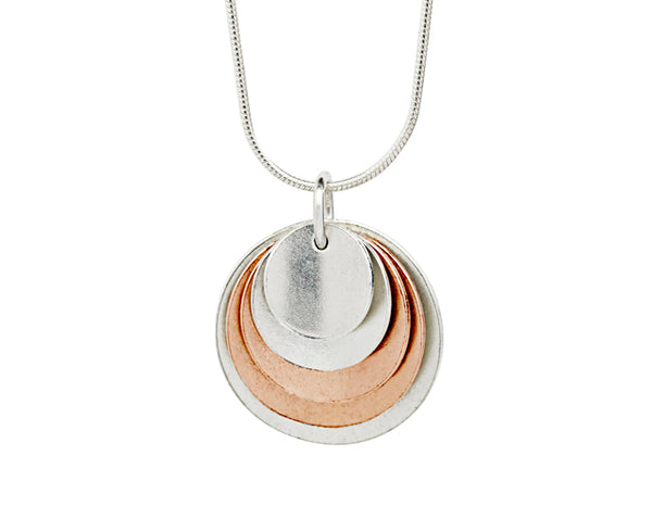 Pendant–Rose gold plated silver