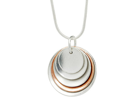 Pendant–18ct Gold: Rose & white