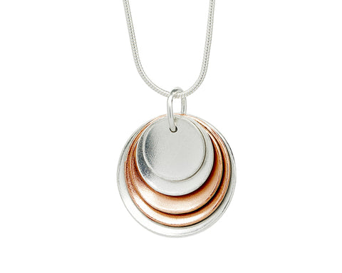 Pendant–Rose gold plated silver