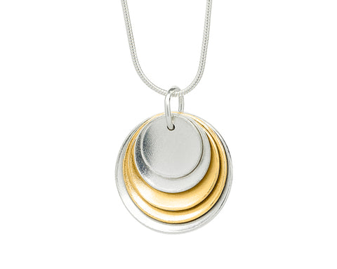 Pendant–18ct Gold:White & Yellow