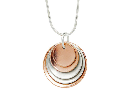 Pendant–18ct Gold: Rose & White