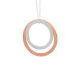 Pendant–18ct Gold: White & Rose