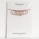 Stack Ring ~ Ruby Silver