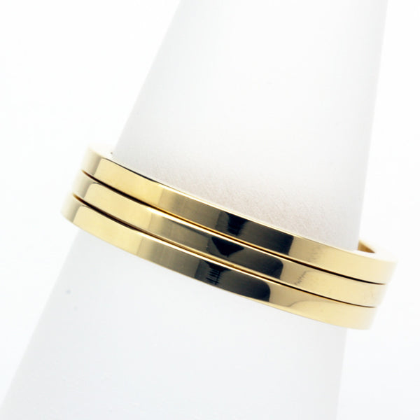 Stack ring ~ Skinny Shiny Gold Vermeil