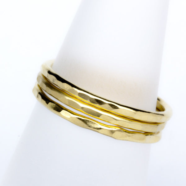 Stack Ring ~ Bright Gold Vermeil