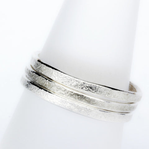 Stack Ring ~ Satin Silver