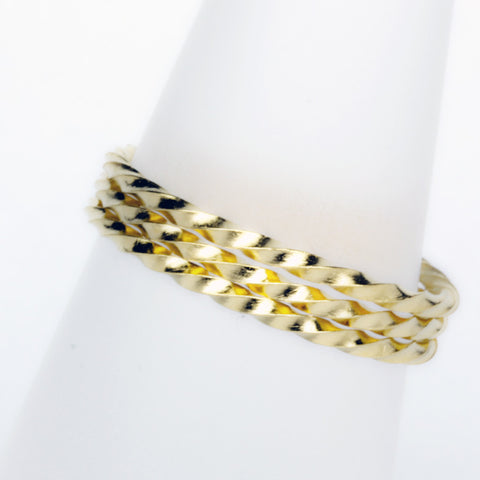 Stack Ring ~ Twist Gold Vermeil
