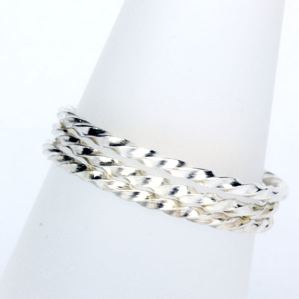 Stack Ring ~ Twist Silver